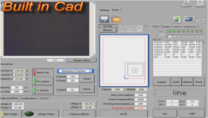 Built-in CAD software